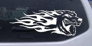 Wolf With Tribal Flames