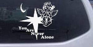 Your never alone guardian angel decal