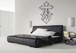 Cross With Rose Decal