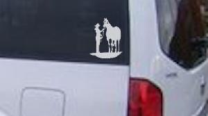Cowgirl with Horse