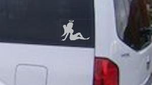 Sexy Mud Flap Women with Halo
