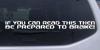 If You Can Read This