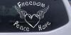 Freedom Peace Hope Heart With Wings