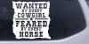 Wanted By Cowgirls Feared By Horses