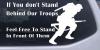 Stand Behind Our Troops Decal