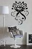 Swirl Roses Wall Decal