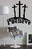 3 Crosses I Believe Decal