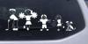 Golfing Dad Stick Family Decal