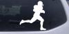 Football Player Running Decal