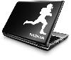 Football Player Running Decal