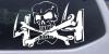 Skull and Cross Bones 4X4 Decal