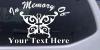 In Memory Of Cross Butterfly Decal