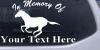 In Memory Of Horse Decal