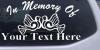 In Memory Of Turtle Doves Decal