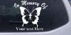 In Memory Of Butterfly Decal