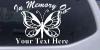In Memory Of Butterfly Decal