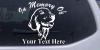In Memory Of Golden Retriever Decal