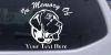 In Memory Of Mastiff Dog Decal