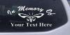 In Memory Of Butterfly Decal
