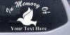 In Memory Of Dove Decal