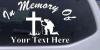In Memory Of Fireman Decal