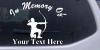 In Memory Of Archer Bow Hunter Decal