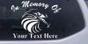 In Memory Of Eagle Head Decal