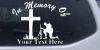 In Memory Of Troop at Cross Decal