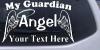 My Guardian Angel With Wings Decal
