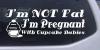 Im Not fat Im Cupcake Pregnant Decal