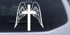 Angel Wings Cross Halo Christian Decal