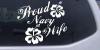 Proud Navy Wife Hibiscus Flowers