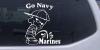 Go Navy Pee On Marines Decal
