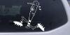 Running Base Ball Bat Decal
