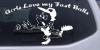 Funny Love Fast Ball Pitcher Decal