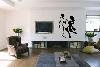 Couple Dancing 1 Line Art Decal