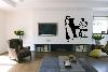 Man Woman Piano Line Art Decal
