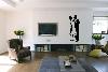 Couple Dancing 2 Line Art Decal