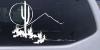 Western Cactus Moon Scene Decal
