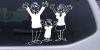 Mom Dad Daughter Family Decal