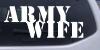 Army Wife Army Font Decal 