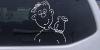 Man with his Parakeet Decal