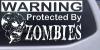 Protected By Zombies Decal