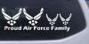 Proud Air Force Stick Family 2 Kids