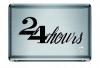 24 Hours Store Window Sign