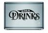 Cold Drinks Advertising Window Decal