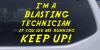 BLASTING TECHNICIAN Decal