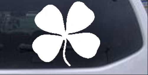 Four Leaf Clover Other car-window-decals-stickers