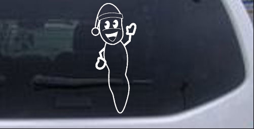Mr. Hanky Cartoons car-window-decals-stickers
