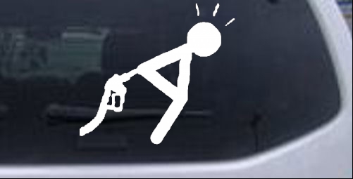Gas pump  Funny car-window-decals-stickers